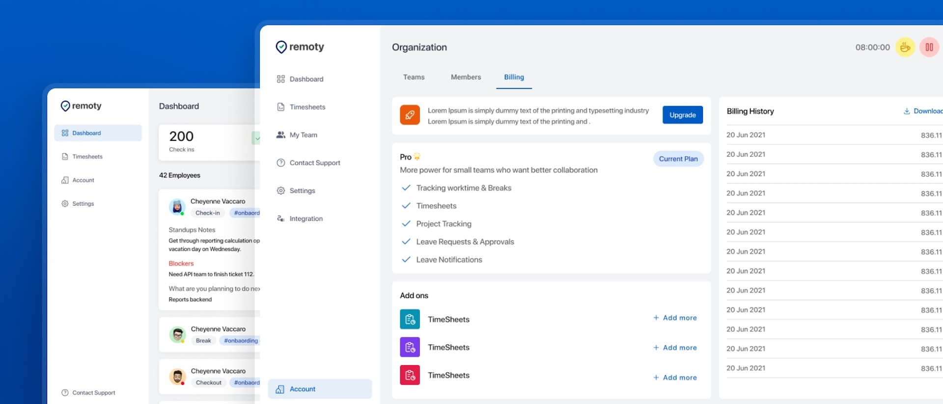 Remoty — Remote Team Management Platform